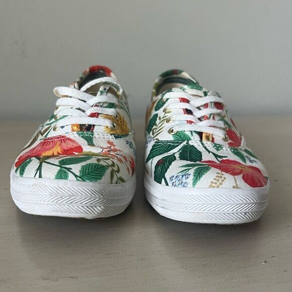 Keds x Rifle Paper Co Champions Botanical Garden Party Canvas Lace Sneakers 6.5 - Picture 8 of 10
